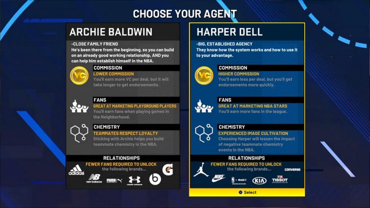 Agent Selection