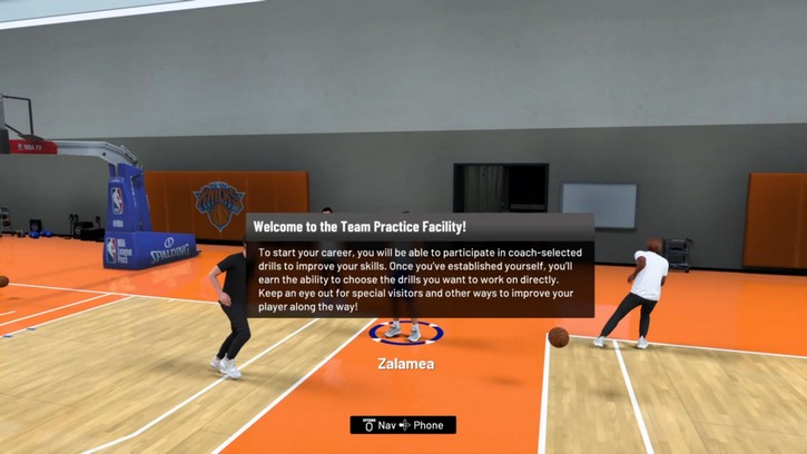 NBA MyCareer Team Practice