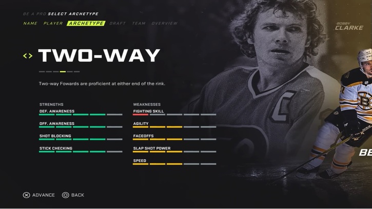 nhl 19 player builds