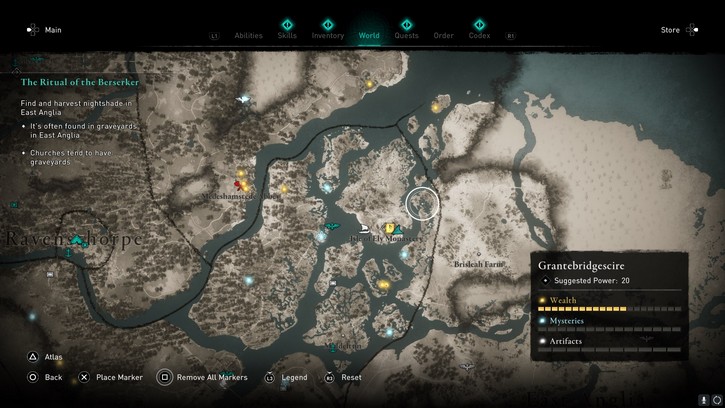 Assassin's Creed Valhalla Map - World Size and Locations