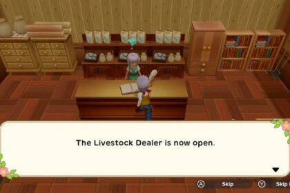 Animal Shop Livestock Dealer in Harvest Moon One World