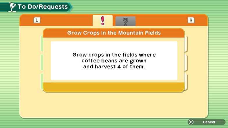 Mountain Fields Crops Quest