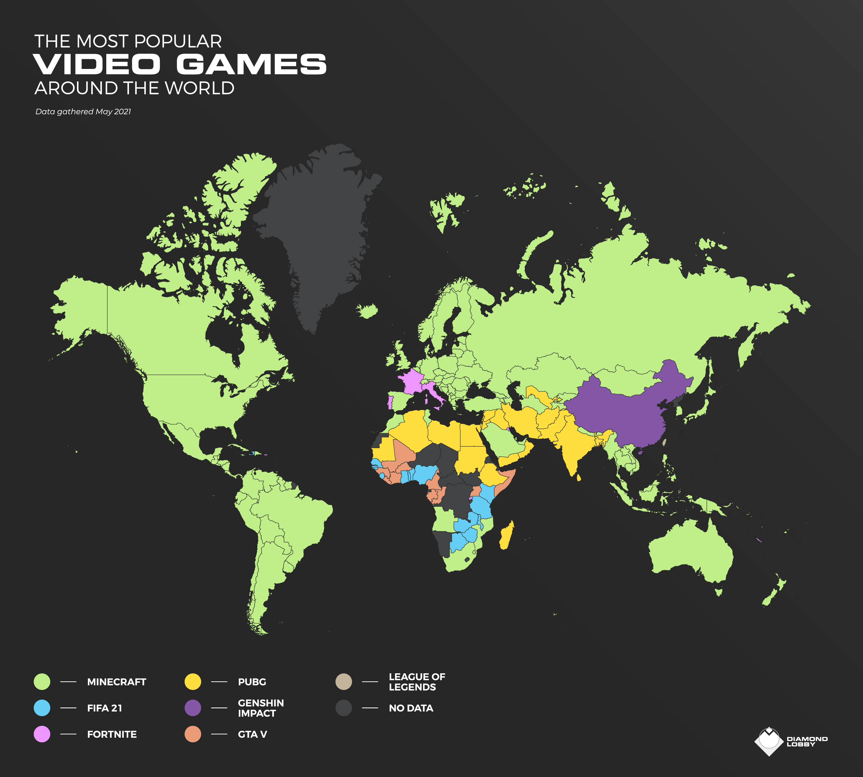 Most played PC games - Global, By MAU