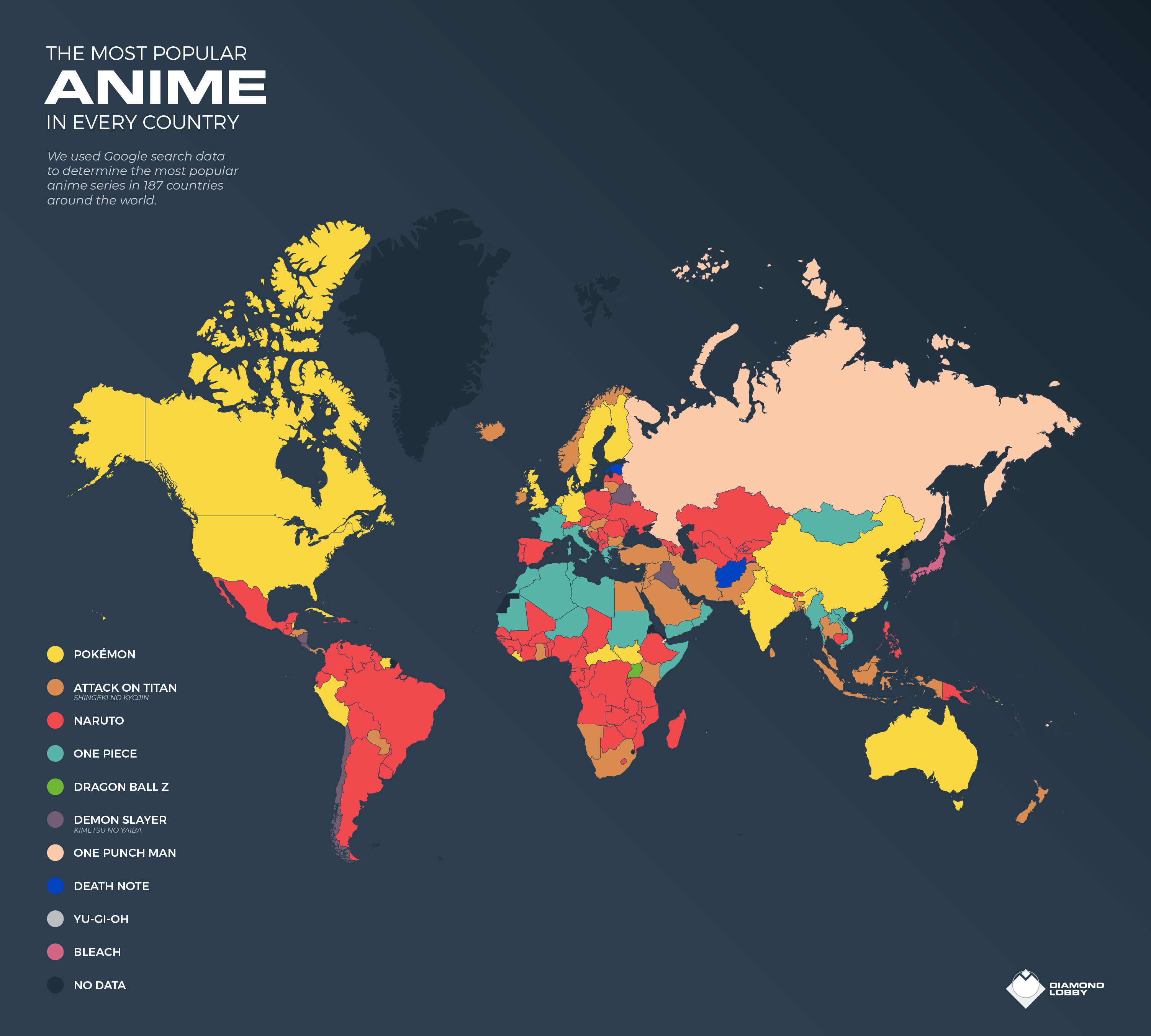 Here are the worlds most popular anime by region