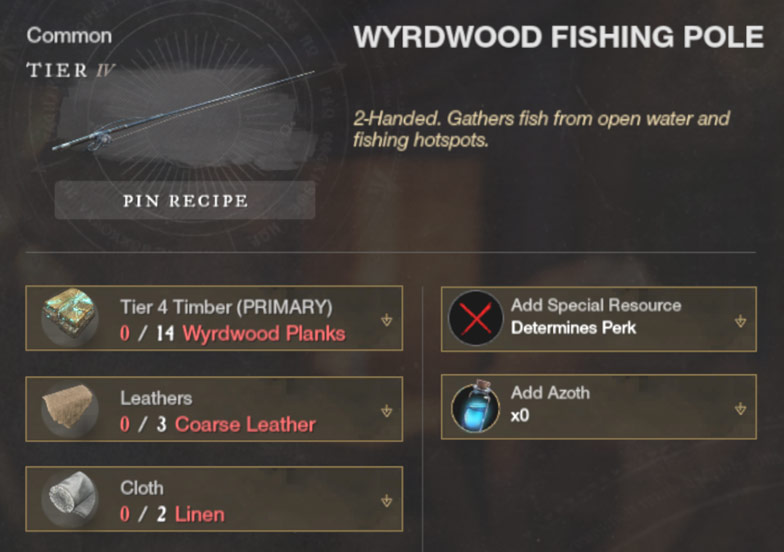 wyrdwood fishing pole