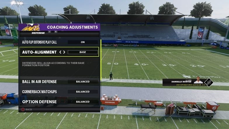 Setting Base Align on defense