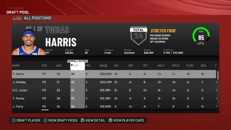 Best MyLeague Fantasy Draft Tips in NBA 2K21