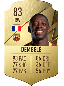 Ousmane Dembele  in FIFA 22