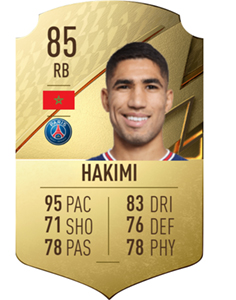 Achraf Hakimi in FIFA 22