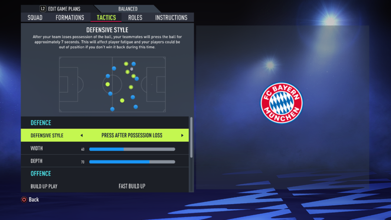 Bayern Munich Defense Tactics FIFA 22         