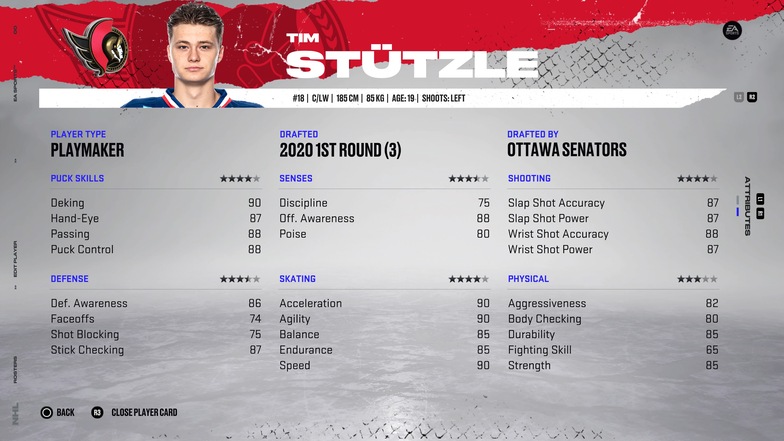 Best young players NHL 22 Franchise Mode