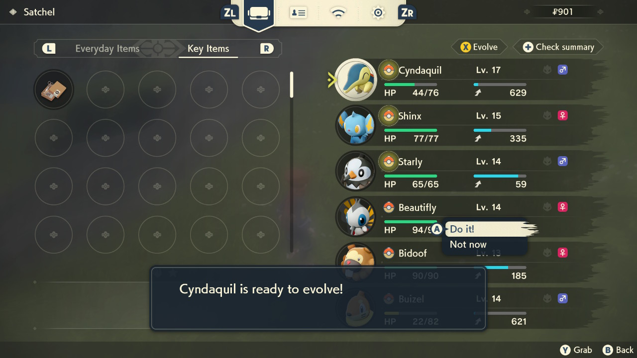 Evolving Cyndaquil