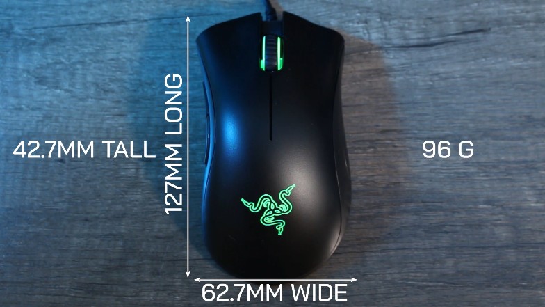 razer deathadder 2013 length