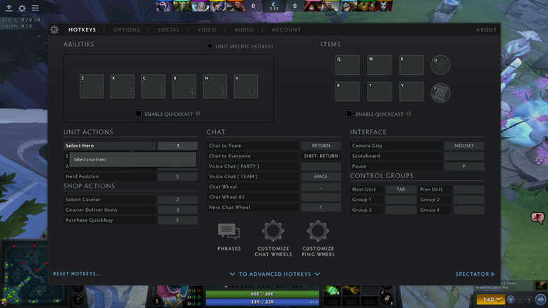 Wheel to 2 hero dota all how chat to General Discussion