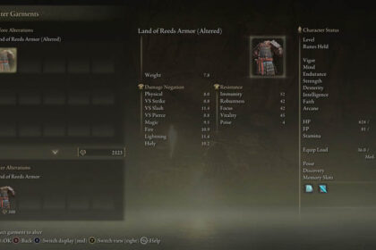 how to alter armor in Elden RIng