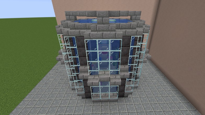 Making an aquarium in Minecraft