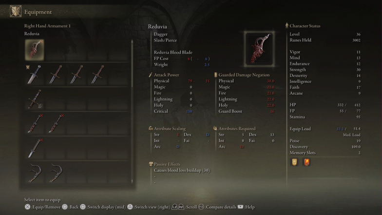 Weapons elden ring List of