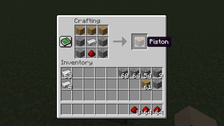 Piston recipe 1