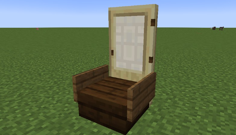 Minecraft best sale usable chair