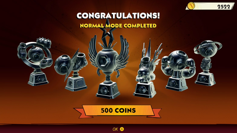 normal mode completed coins