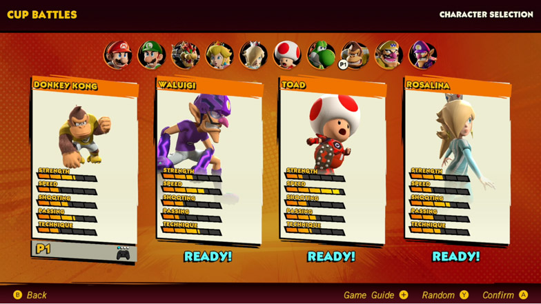 team composition mario strikers