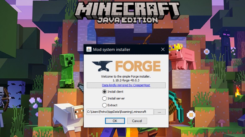 installing minecraft mods with forge