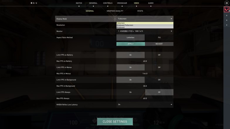 Valorant Fullscreen Settings