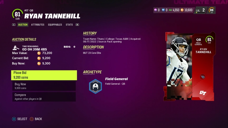 Elite Budget Tannehill