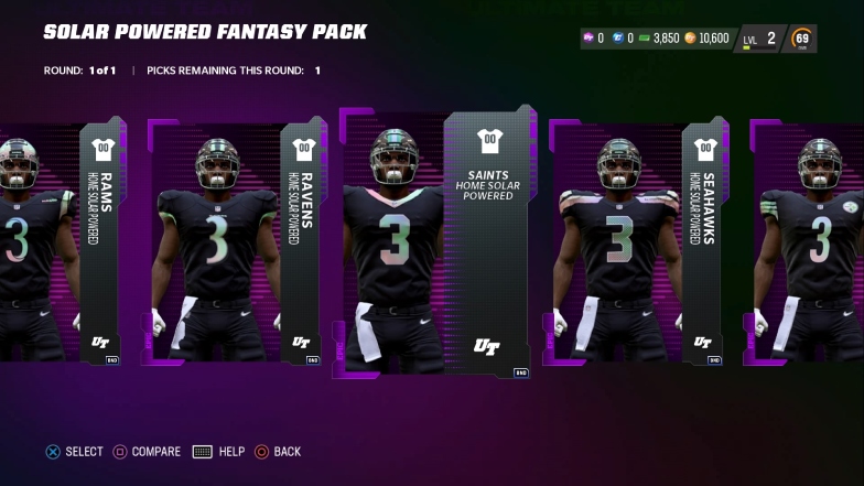 What's in the Solar Powered Pack in Madden 23 Ultimate Team?