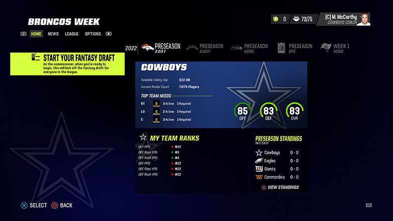 Fantasy draft in Madden 24 franchise mode: Full explanation of step-by-step  process