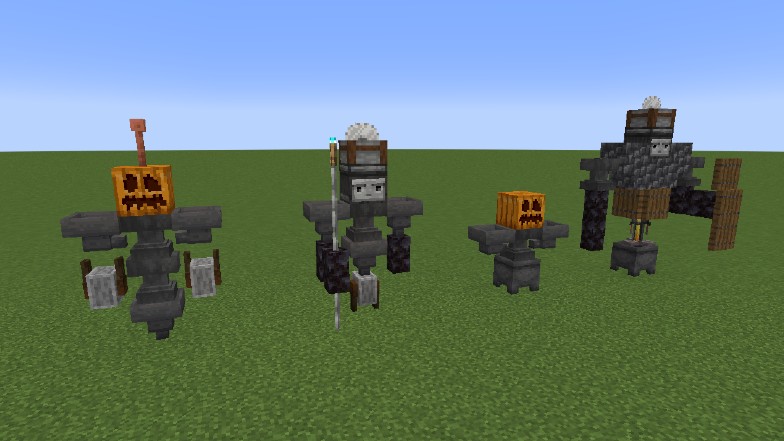 minecraft simple statues