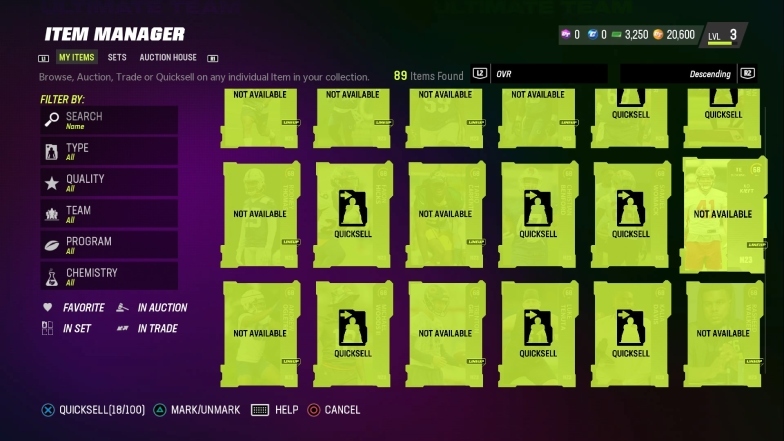 Training points quicksell 1