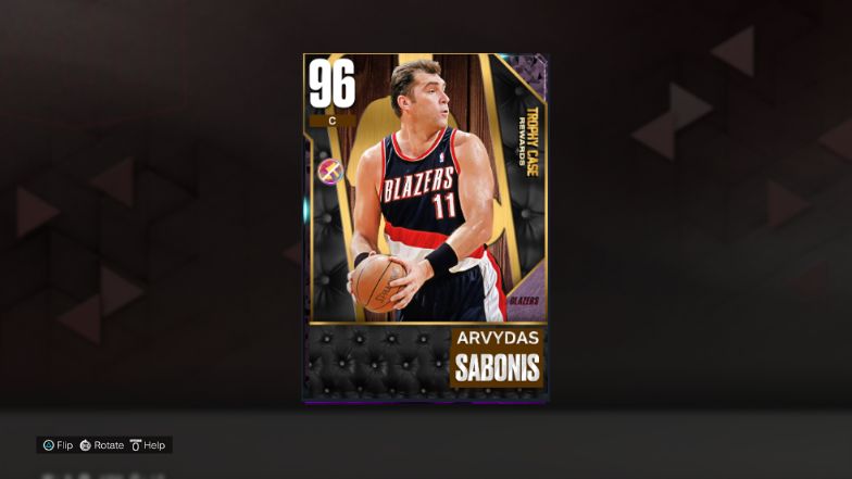 NBA 2K23  2KDB Pink Diamond Arvydas Sabonis (96) Complete Stats