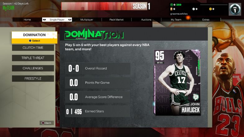 MyTeam Domination Home Page