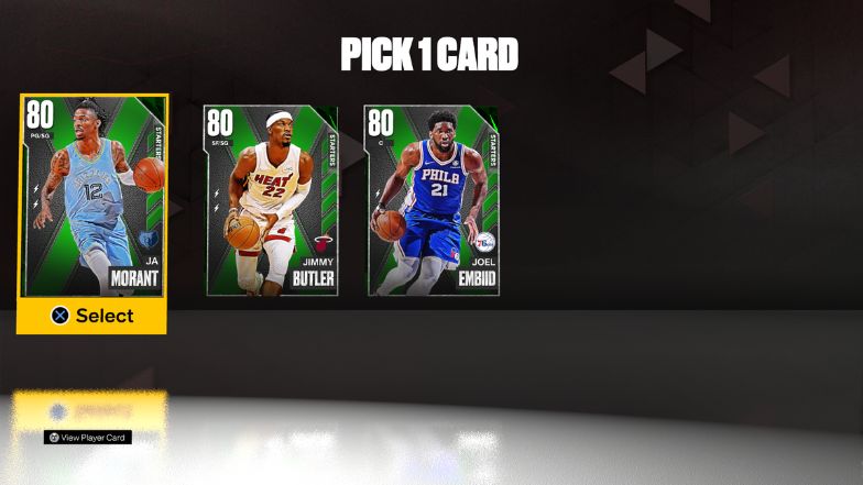 MyTeam Pick a Card