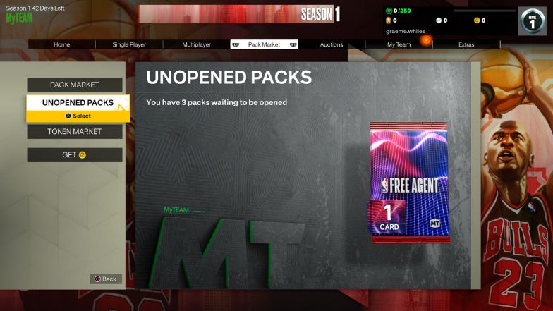 MyTeam Unopened Packs