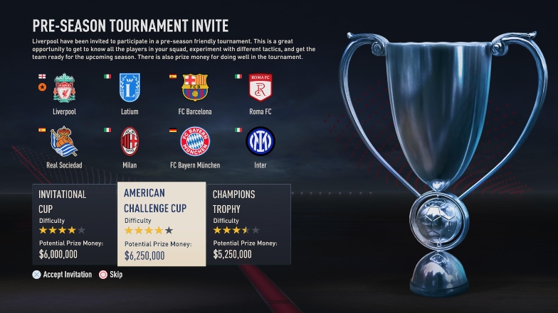 preseason tournament fifa 23