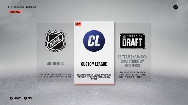 NHL Custom League