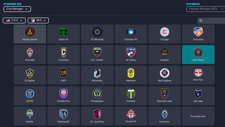 best leagues fm23 mls