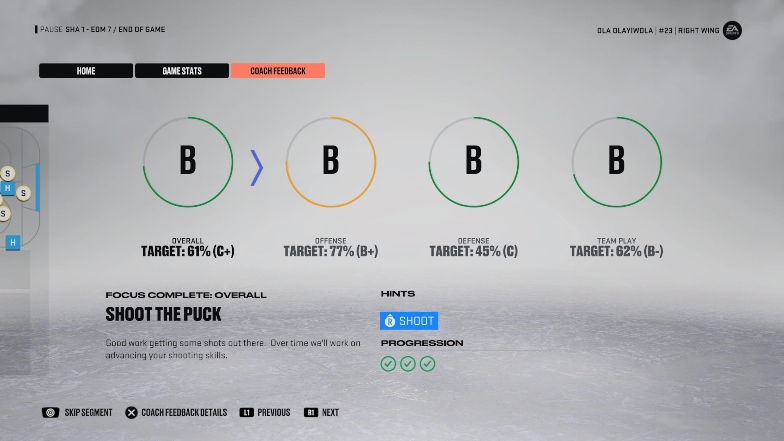 complete objectives nhl 23