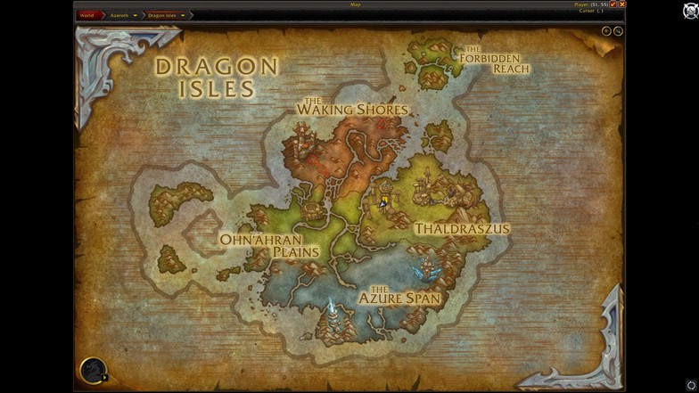 Dragonflight Map