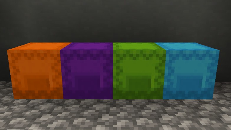 Dyed Shulker boxes