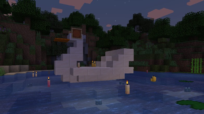 Minecraft Swan boat