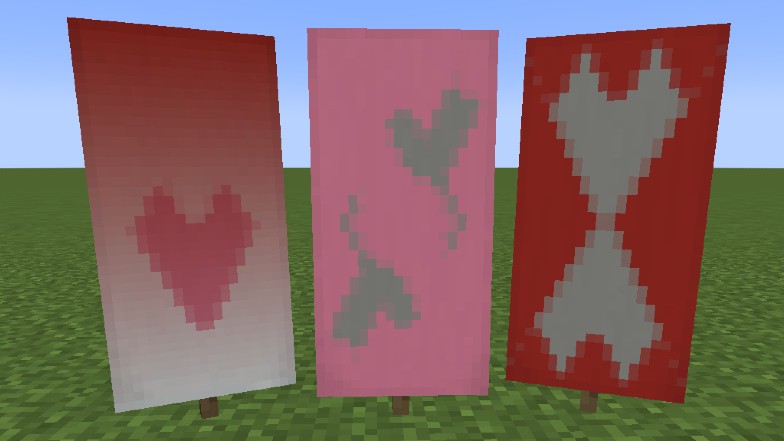 Minecraft romantic banners