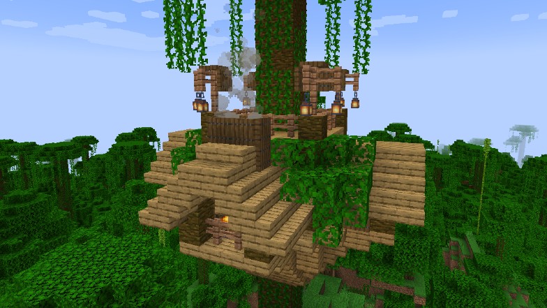 Minecraft Large Treehouse