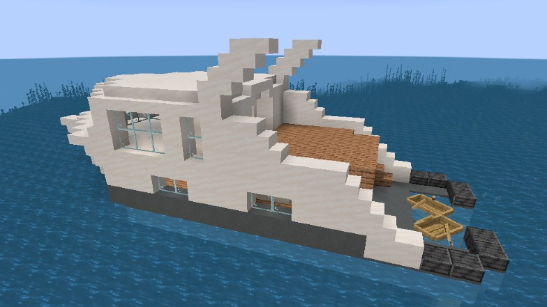 Finished Minecraft Yacht