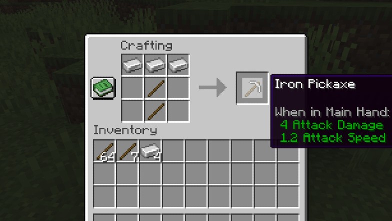 Iron Pickaxe recipe