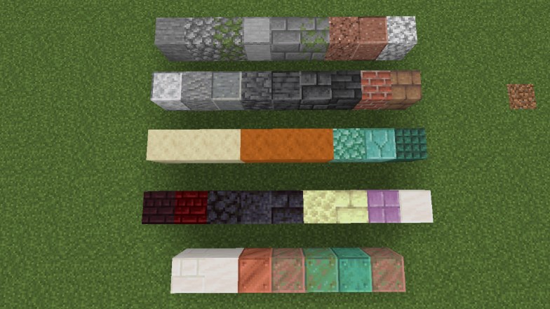 Minecraft Stone blocks