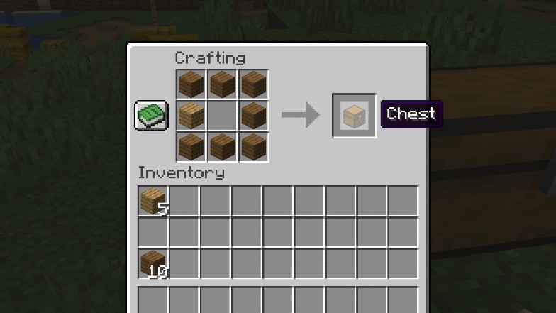 Minecraft chest recipe