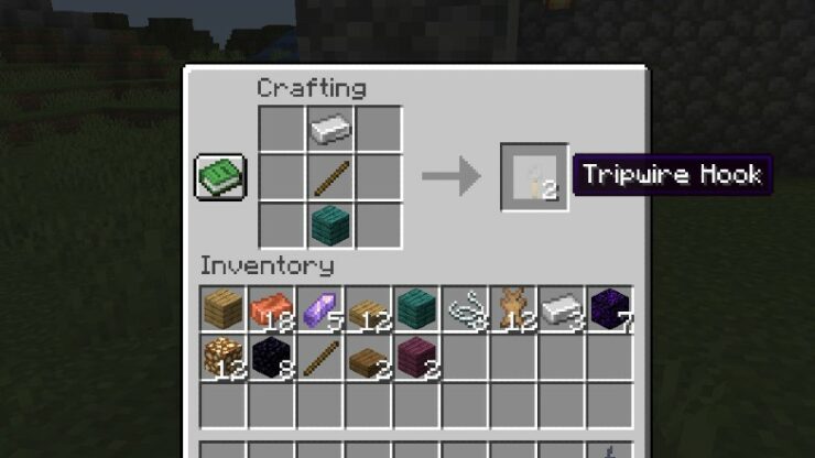 Tripwire hook minecraft что это